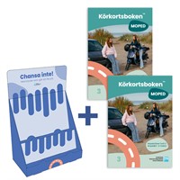 20 st Körkortsboken™ Moped + Liten STR-bokhylla i pap